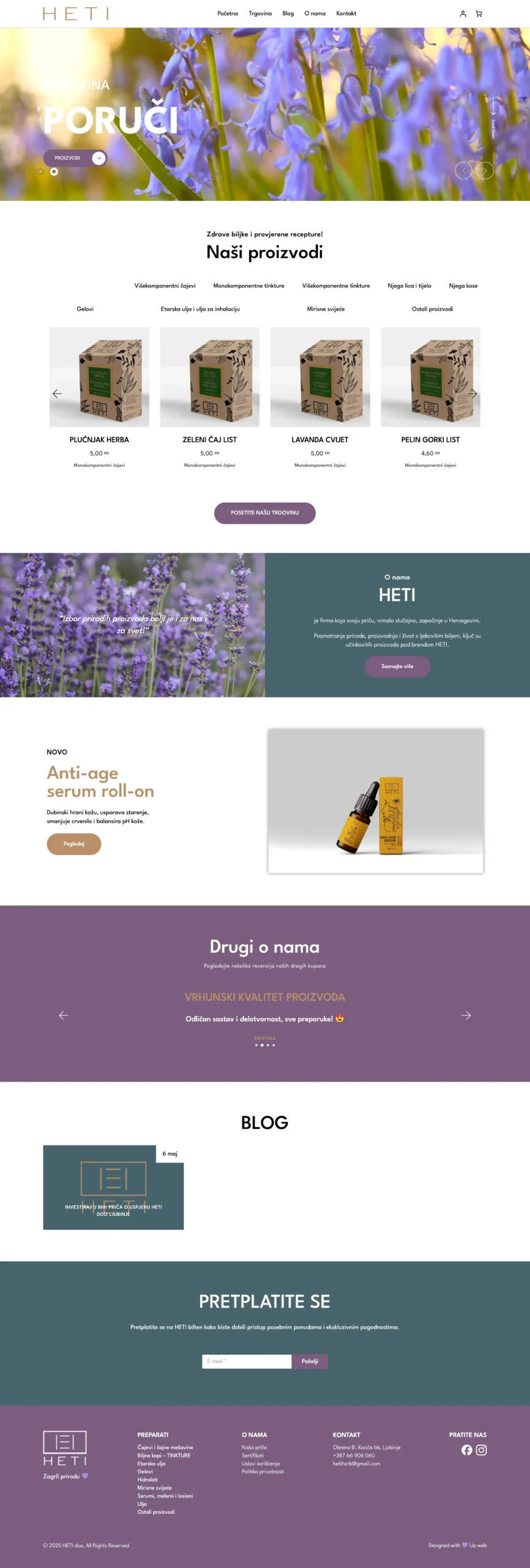 HETI pregled - Up web portfolio