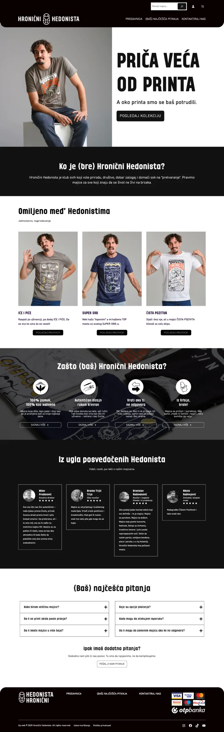 Hronični hedonista pregled - Up web portfolio