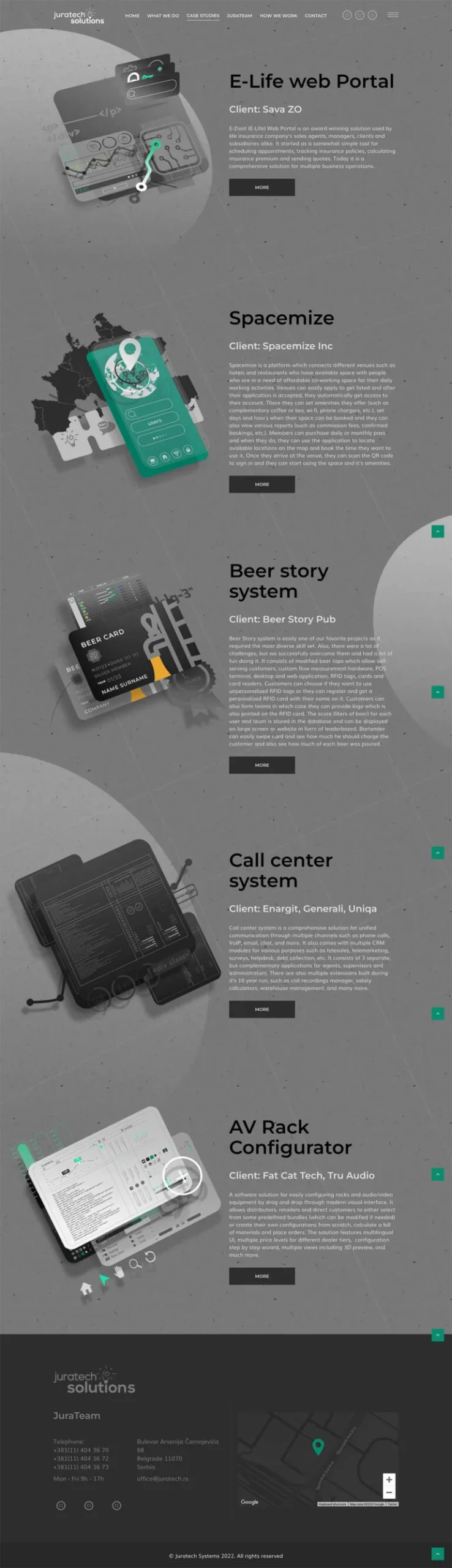 Juratech Solutions pregled - Up web portfolio