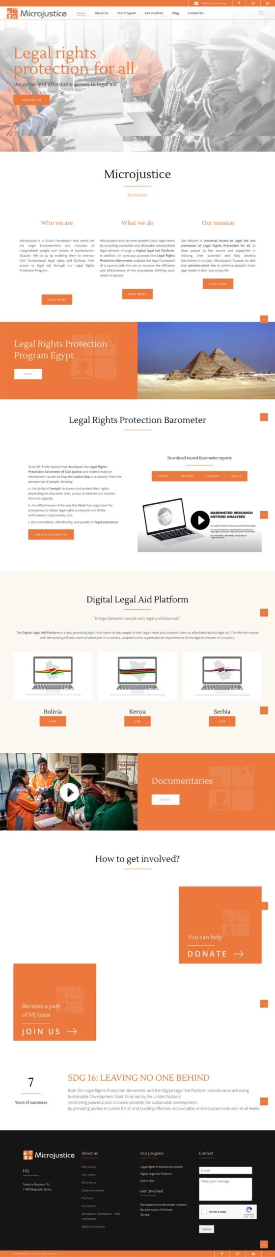 Microjustice pregled - Up web portfolio